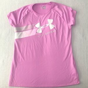 Under Armour girls purple shirt